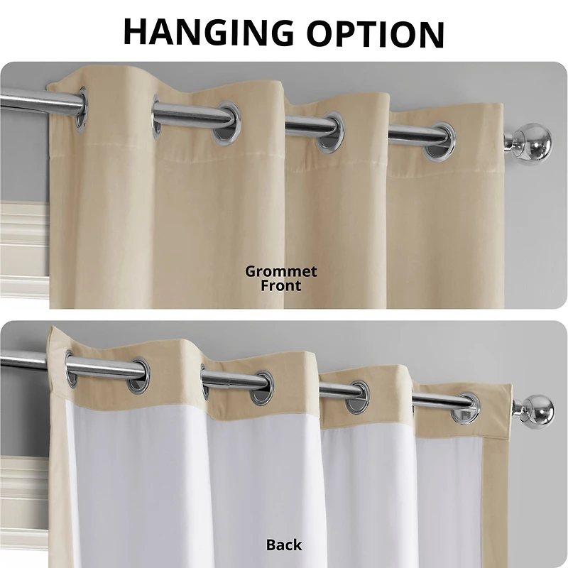 Exclusive Fabrics & Furnishings Signature Blackout Grommet Velvet Panel