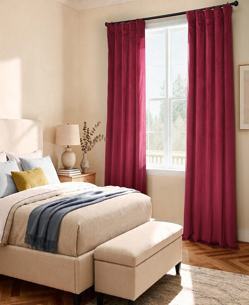 Half Price Drapes Signature Velvet Blackout Curtain