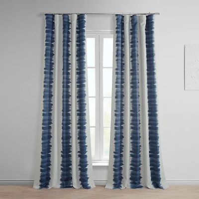 Half Price Drapes Flambe Striped Room Darkening Curtain