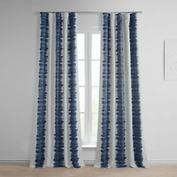 Half Price Drapes Flambe Striped Room Darkening Curtain