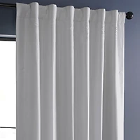 Half Price Drapes Ice Vintage Textured Faux Dupioni Silk Blackout Curtain