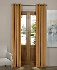 Half Price Drapes Grommet Signature Velvet Blackout Curtain