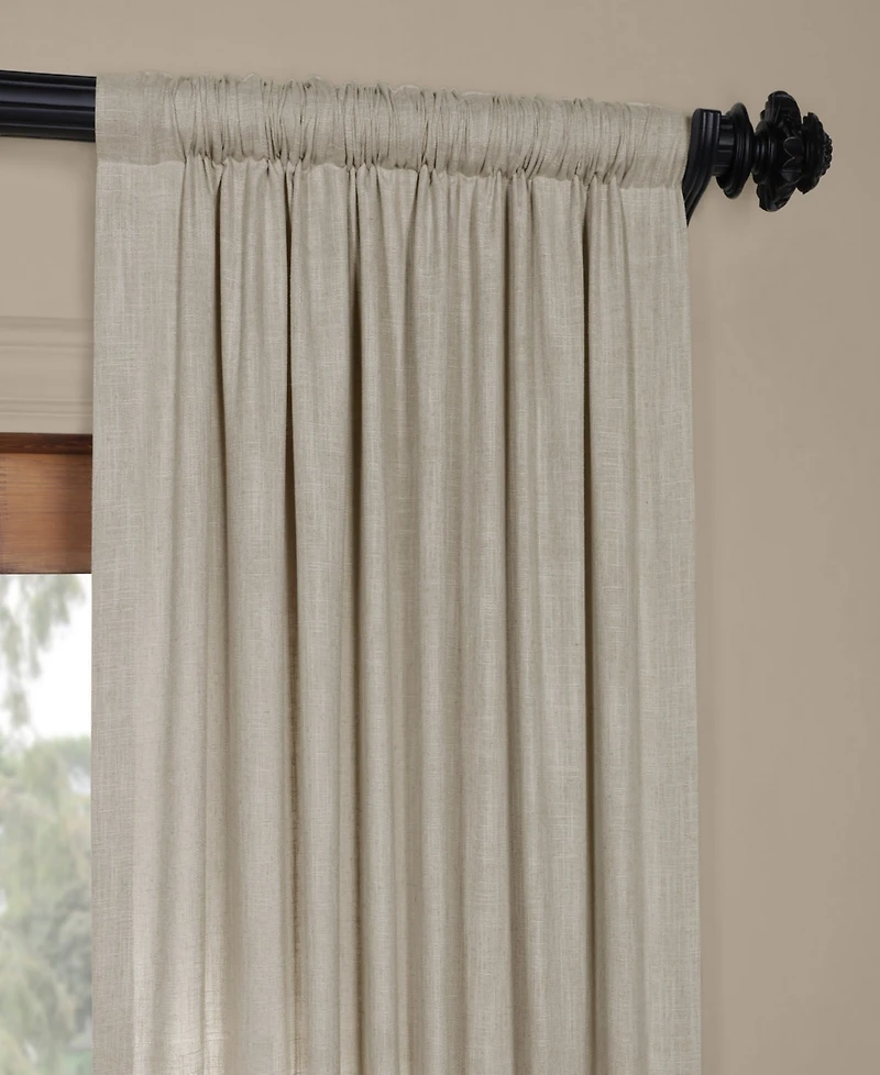 Half Price Drapes Heavy Faux Linen Curtain