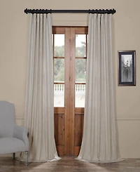 Half Price Drapes Heavy Faux Linen Curtain