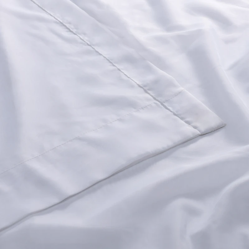 Half Price Drapes Double Layered White Extra Wide Sheer Curtain