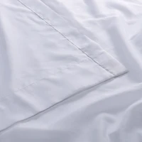 Half Price Drapes Double Layered White Extra Wide Sheer Curtain