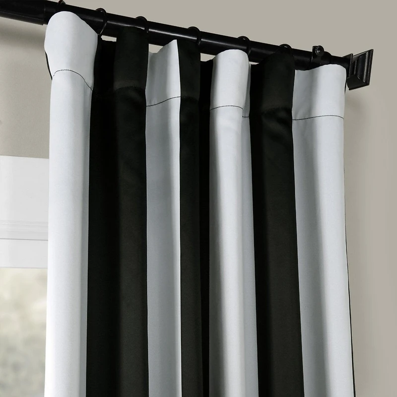 Half Price Drapes Awning Striped Room Darkening Curtain