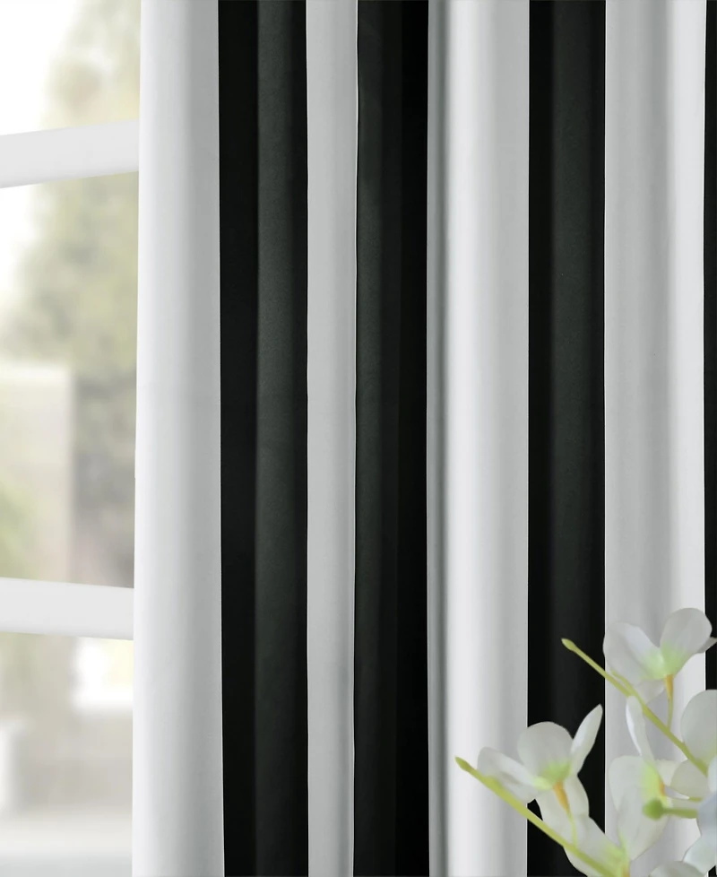 Half Price Drapes Awning Striped Room Darkening Curtain