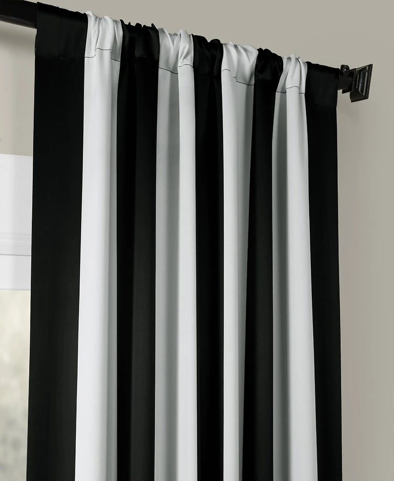 Half Price Drapes Awning Striped Room Darkening Curtain