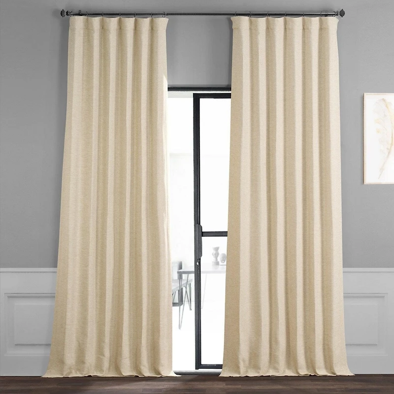 Half Price Drapes Textured Bellino Room Darkening Curtain