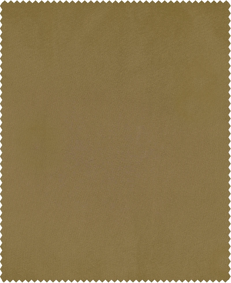 Half Price Drapes Golden Spice Faux Silk Taffeta Blackout Curtain