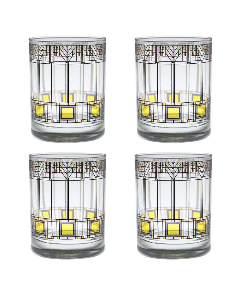 Frank Lloyd Wright Tree of Life Double Old Fashioned Glass - Set of 4