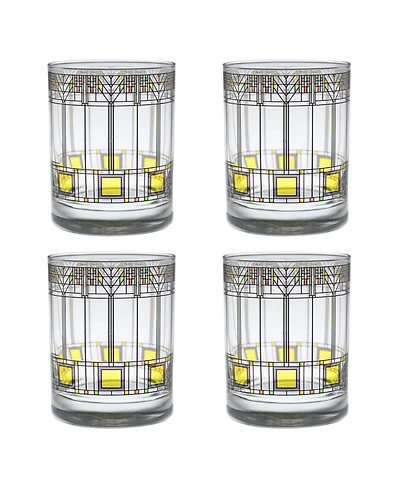Frank Lloyd Wright Tree of Life Double Old Fashioned Glass - Set of 4
