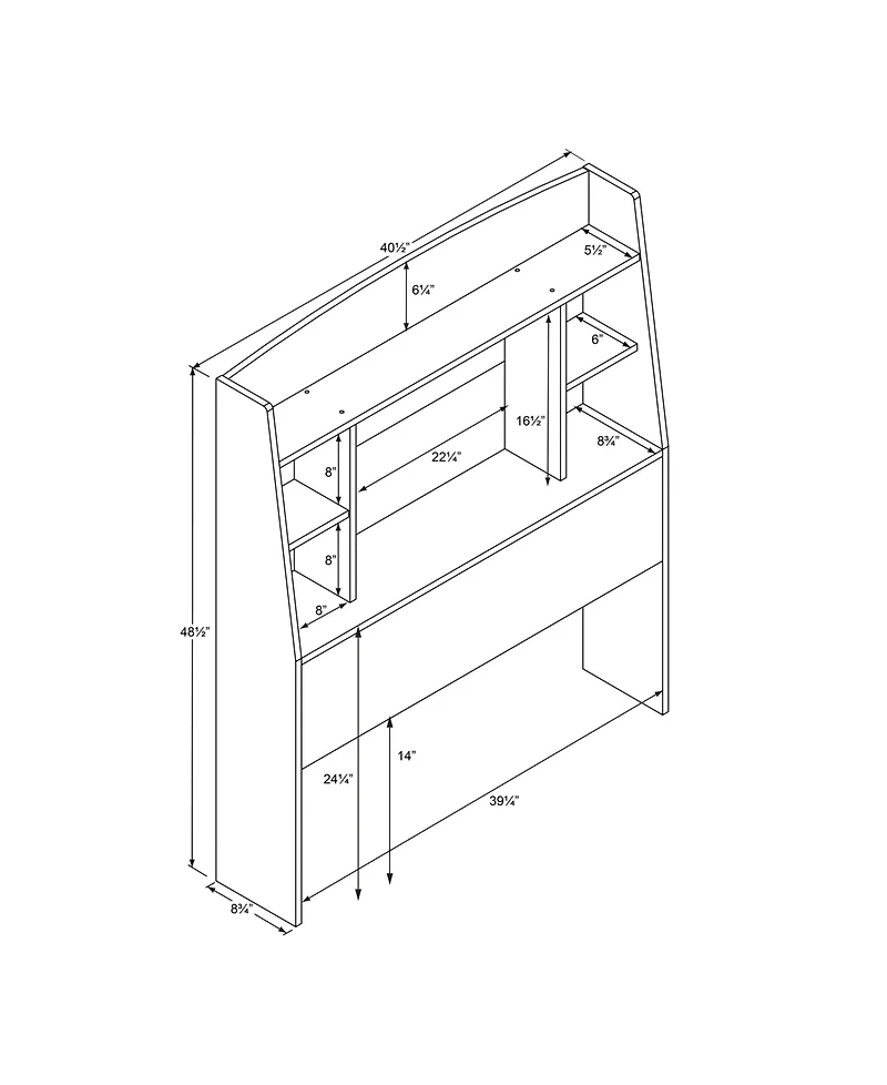 Prepac Astrid Twin Headboard