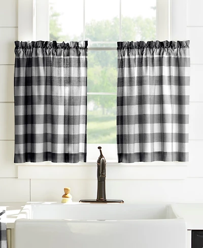 Elrene Home Fashions Farmhouse Living Buffalo Check Window Tier Set