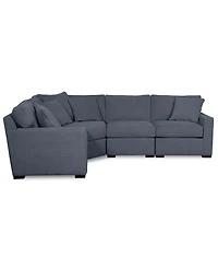 Radley Fabric 4-Piece Sectional Sofa, Created for Macy's