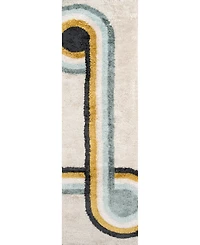 Novogratz Retro Ret-3 Blue 2' x 3' Area Rug