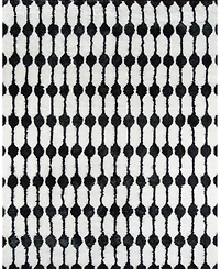 Novogratz Retro Ret-4 Black 2'3" x 7'6" Runner Area Rug