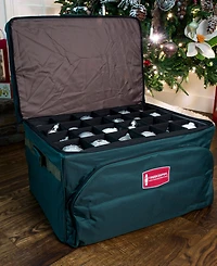 TreeKeeper Christmas Ornament Storage Box with Top Pocket