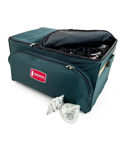 TreeKeeper Christmas Ornament Storage Box with Adjustable Dividers