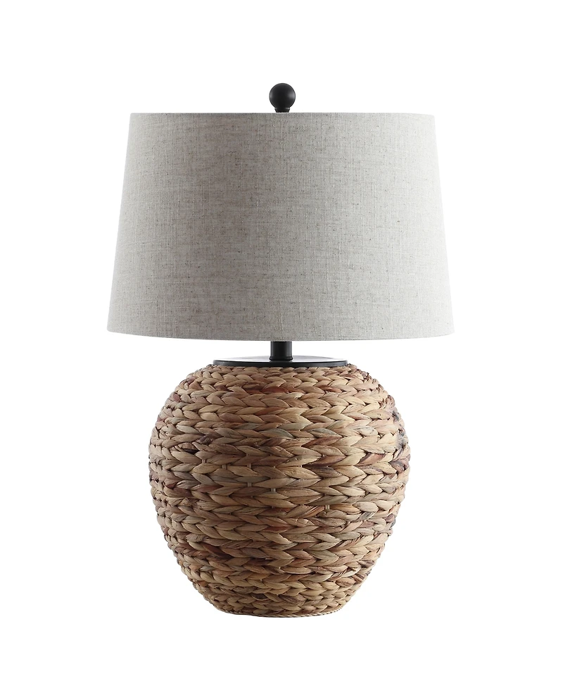 Jonathan Y Alaro 24.5" Banana Leaf Basket Led Table Lamp