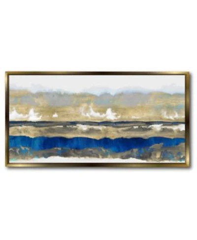 Courtside Market Strata In Canvas Wall Art With Float Moulding Collection