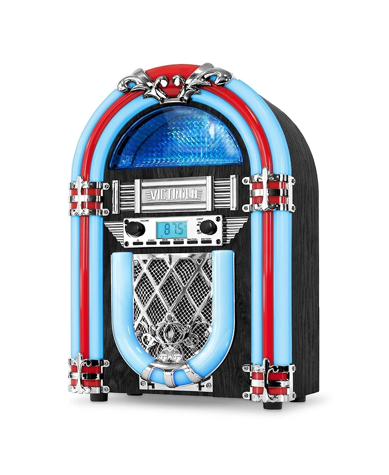 Victrola Nostalgic Wood Countertop Jukebox with Built-in Bluetooth
