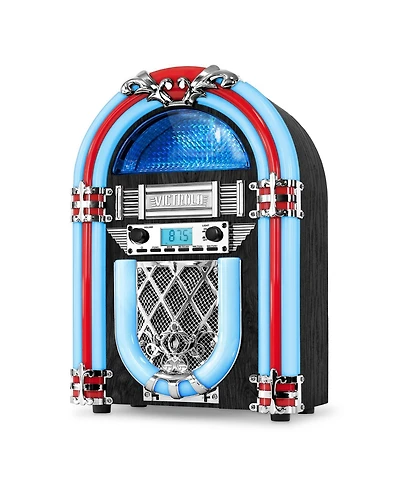 Victrola Nostalgic Wood Countertop Jukebox with Built-in Bluetooth