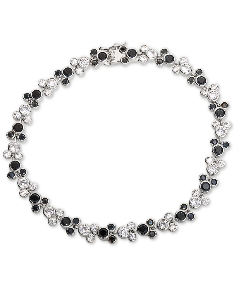 Disney Cubic Zirconia Mickey Mouse Tennis Bracelet in Sterling Silver