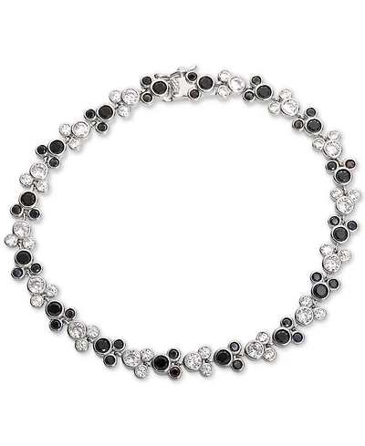 Disney Cubic Zirconia Mickey Mouse Tennis Bracelet in Sterling Silver