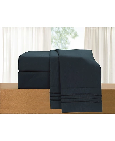 Elegant Comfort Luxury Soft Solid -Pc. Sheet Set