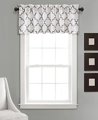 Bellagio 18" x 52" Geometric Print Valance
