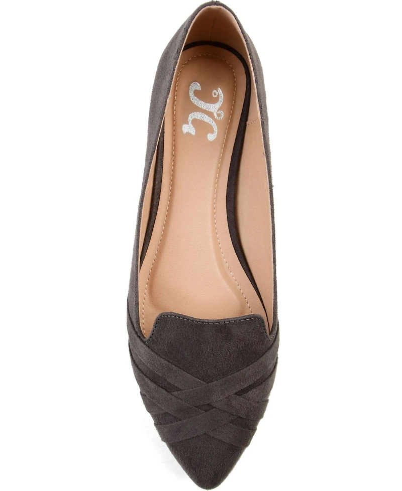 Journee Collection Women's Mindee Pointed Toe Flats