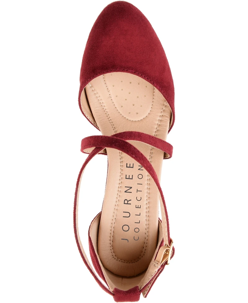 Journee Collection Women's Foster Crisscross Heels