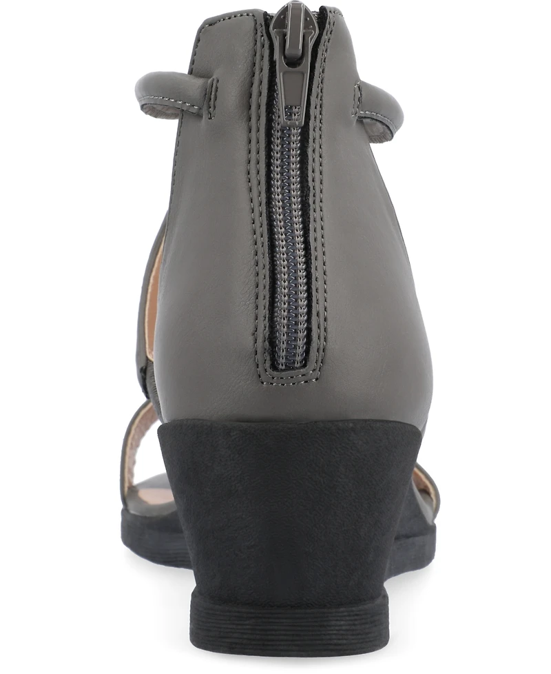 Journee Collection Women's Trayle Wedge Sandals