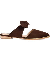 Journee Collection Women's Telulah Bow Slip On Flat Mules