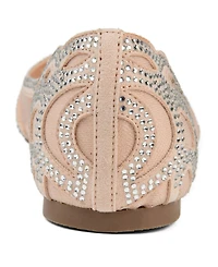 Journee Collection Women's Batavia Embellished Flats