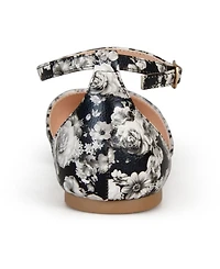 Journee Collection Women's Reba Ankle Strap Pointed Toe Flats