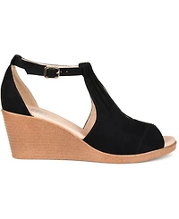 Journee Collection Women's Kedzie Wedge Sandals