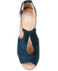 Journee Collection Women's Kedzie Wedge Sandals