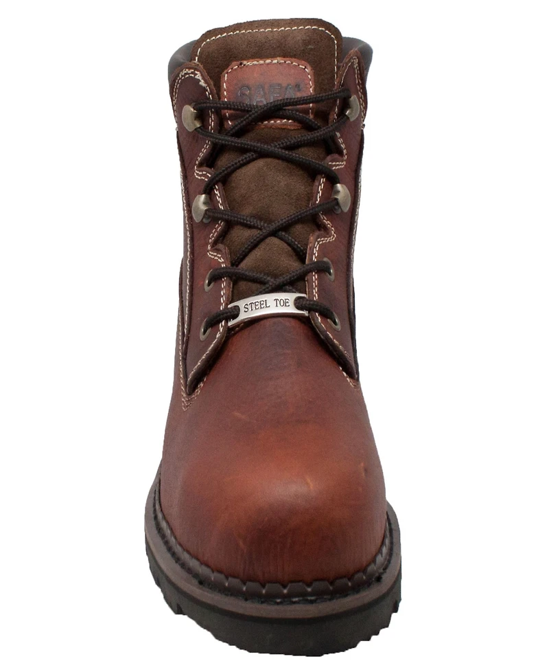 Safa Men's 6" Steel Toe Work Boot Brown