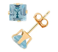 Lab-Grown Emerald Stud Earrings (1 ct. t.w.) 14k Gold