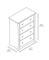Storkcraft Crescent 4 Drawer Chest