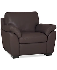 Lothan 41" Leather Chair, Created for Macy's
