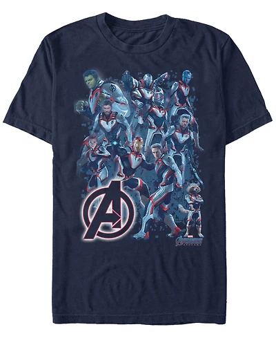 Marvel Men's Avengers Endgame Suit Group Shot Short Sleeve T-Shirt