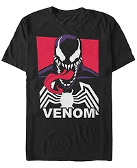 Marvel Men's Comic Collection Venom Tri Color Logo Short Sleeve T-Shirt