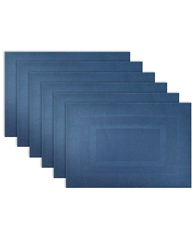 Polyvinyl Chloride Doubleframe Placemat, Set of 6