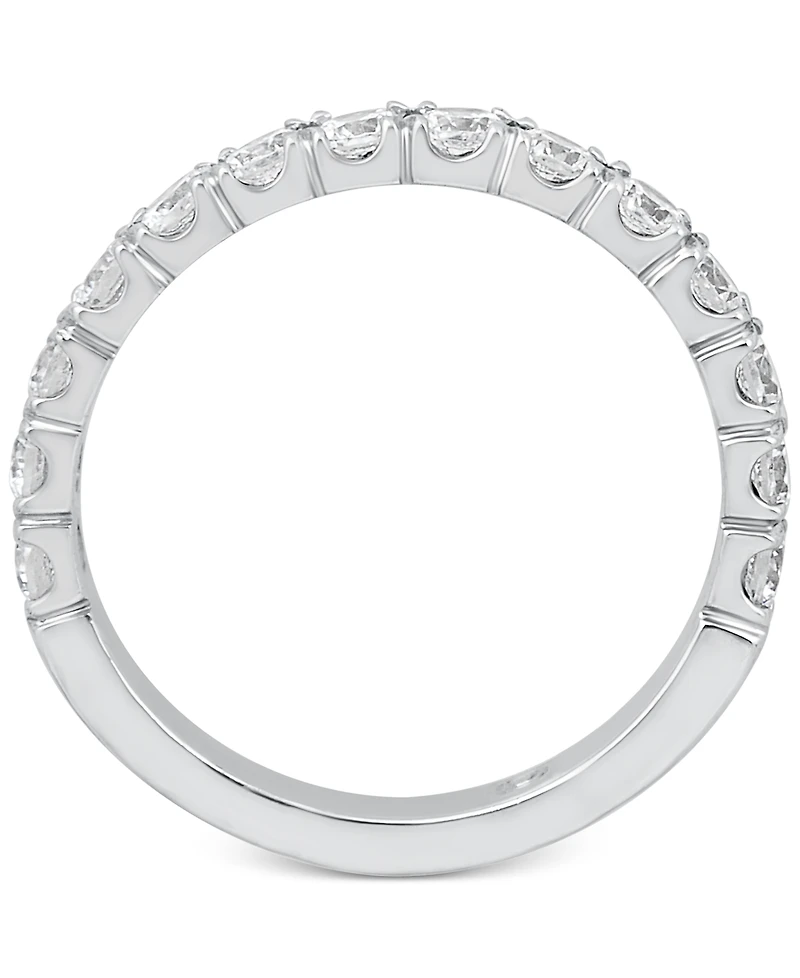 Pave Diamond Band Ring (1 ct. t.w.) 14k Gold, Rose Gold or White