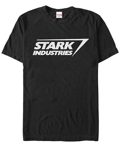 Marvel Men's Iron Man Stark Industries Logo Short Sleeve T-Shirt