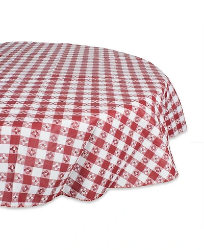 Design Imports 60" Round Eco vinyl Table Cloth Set of 3